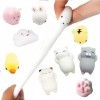 Amaza 24pcs Squishy Kawaii Squishies Animaux Slow Rising Squeeze Animal Stress Reliever Anti-Stress Jouet Multicolore 
