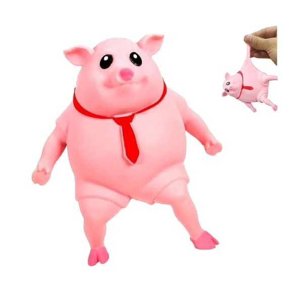 Jouet à Presser Cochon, Cochon Jouet Anti-Stress, Squeeze Piggy Toy,Anti-Stress Cochon Balle De Squeeze Jouet, Cochon de Déco