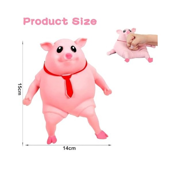 Jouet à Presser Cochon, Cochon Jouet Anti-Stress, Squeeze Piggy Toy,Anti-Stress Cochon Balle De Squeeze Jouet, Cochon de Déco