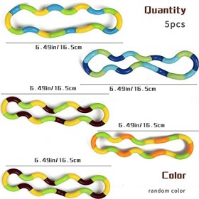 Hillylolly Main Tangles Fidget Toy, Jouet de Décompression Torsadé, Tourner Librement Le Jouet Sensoriel Fidget, Fidget Twist