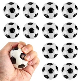 Mini Ballon Football,12 Pcs 50mm Petit Ballon de Foot en Mousse,Mini Balles  de Sport en Mousse Anti-Stress de Football Garçons