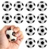 Mini Ballon Football, 12 Pcs 50mm Petit Ballon de Foot en Mousse, Mini Balles de Sport en Mousse Anti-Stress de Football pour