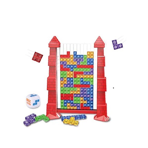 Jouet For Tetris Acrylique Girafe/Château For Tetris Jeu Jouet Exercice de réflexion sur les blocs de construction de puzzle 