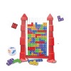 Jouet For Tetris Acrylique Girafe/Château For Tetris Jeu Jouet Exercice de réflexion sur les blocs de construction de puzzle 