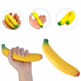 Banane réaliste anti-stress, jouet à presser pour enfants et adultes souffrant dautisme, de TDAH, SPD, besoins spéciaux, thé
