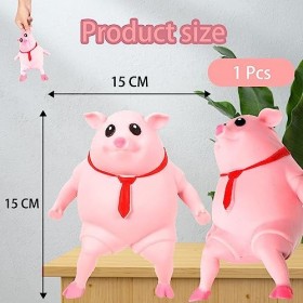 Jouet Anti-Stress, Cochon de Décompression Créatif, Nouveauté Mignon Rose Cochon Jouets à Presser, Fun Sensoriels à Presser A