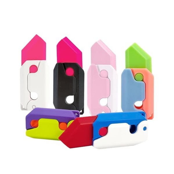 Couteau fidget jouets anti-stress, choisissez la couleur Vert/Violet 