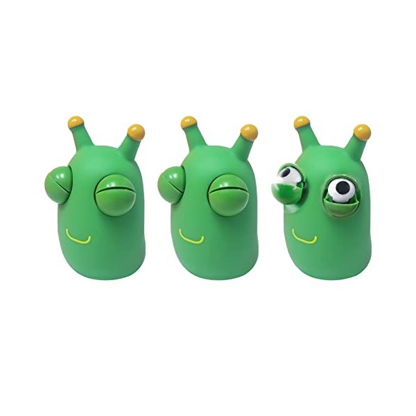 3 pcs Squishy Squeeze Jouet pour Adulte,Popping Out Eyes Squeeze Toys,Anti Stress Squishies,Mini Soft Squishies Jouet,Jouets 
