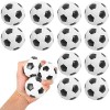 Fivtsme Balle Anti-Stress, Mini Ballon Football, 63mm Balle Anti Stress, Balle en Mousse, Mini Balles de Sport, Compressibles