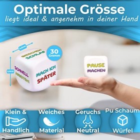 UniMuni Cube anti-stress - Jouet de décision idéal pour le bureau - Le soulagement du stress pour les collègues et les employ