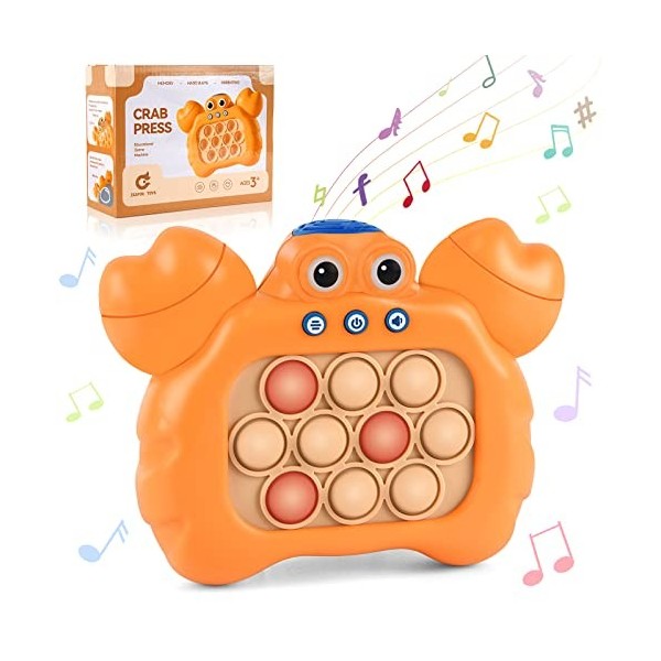 Hereneer Push Pop Bubble Fidget Sensory Toy, Contrôleur de Jeu de Bubble, Machine Jeu Puzzle-Pop, Jeu Pop Portable, Jeux Sens