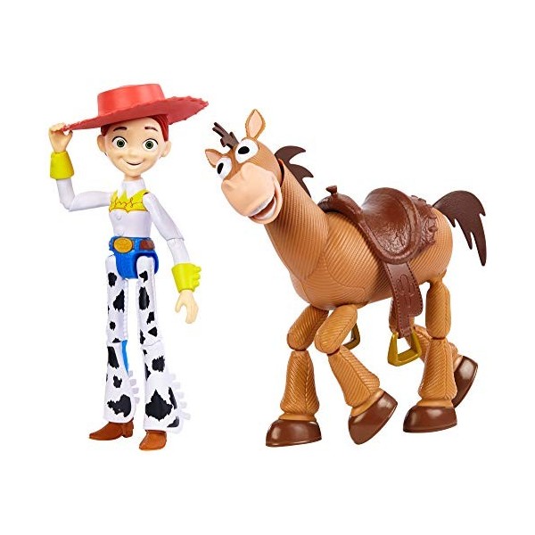 Disney Pixar Toy Story Coffret 2 figurines Fourchette et Karen pour rejouer les scènes du film, emballage fermé, jouet pour e