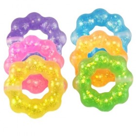 Lot de 6 balles Anti-Stress,Jouet Sensuel Doux, Squeeze Bracelet Fidget Jouets, récompenses en Classe,Goody Bag Filler