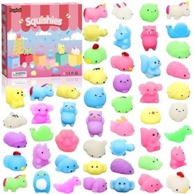 Purpledi 50 Pcs Mignon Squeeze Animaux Jouets Squishies , Squishy Kawaii Squishies Animaux Slow Rising Squeeze pour fête den