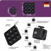 All Black Everything - Fidget Set Comprenant Un Fidget Cube incluant Un Fidget Popper Gratuit, Noir, Fidget Cube, Fidget popi