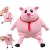FENYW Jouet drôle de Cochon Rose,Piggy Squeeze Toy,Cochon Jouets À Presser,Jouet Anti Stress Cochon,Jouet Cochon Rose pour Le