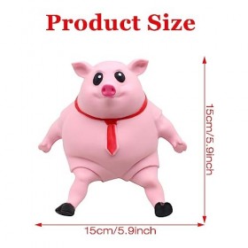 FENYW Jouet drôle de Cochon Rose,Piggy Squeeze Toy,Cochon Jouets À Presser,Jouet Anti Stress Cochon,Jouet Cochon Rose pour Le