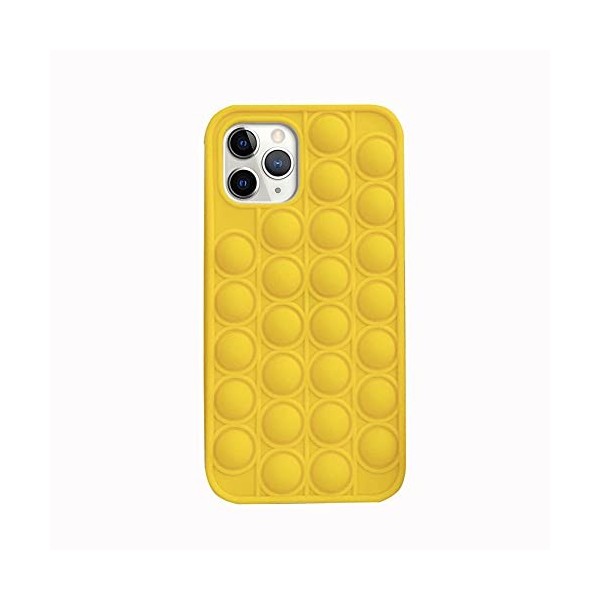 Coque pour iPhone XR Housse,Cas de téléphone de Jouets Anti-Stress, Coque Pop-It Fidget,Push Bubble Sensory Fidget Toy,Souple