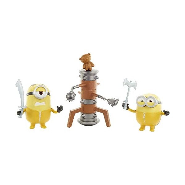 Minions figurine daction Stuart, Kevin et une bétonnière pour rejouer les scènes du film, jouet sonore pour enfant, GMF16