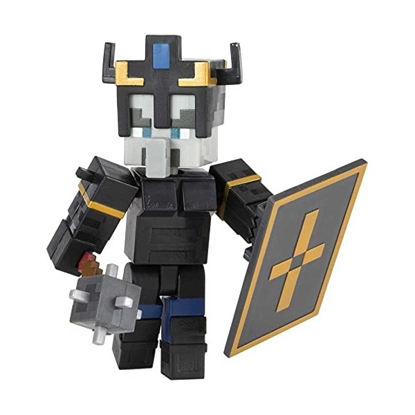 Minecraft Dungeons figurine articulée Garde Royal 8 cm avec accessoires inclus, jouet d’action et d’aventure pour enfant insp