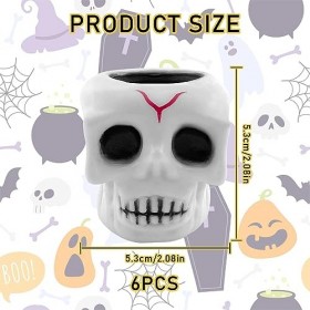 Lets Joy Balles Anti-Stress Enfant, 6 Pièces Halloween Relief Ball, Anti-Stress Jouets, Balle Sensorielle, Boule de Stress, H