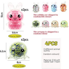 4 Stress Relief Ball, RosyFate Anti Stress Ball, Jouet Fidget Ball, Jouet Décompression Douce, Doux Jouet Sensorielle, Squeez