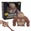 Lotvic Figurine de Gorille Anti Stress, Singe Splat, Stretch Gorilla pour Enfants et Adultes, Divertissement, Soulagement du 