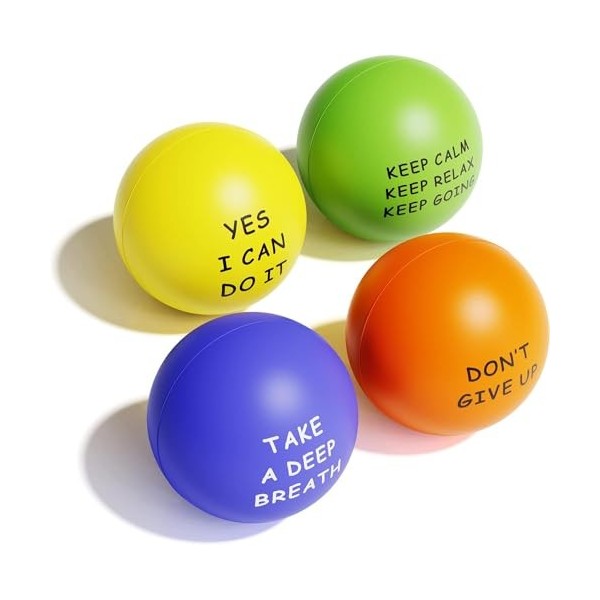 Balles anti-Stress pour adolescents et adultes, 5 pièces, Mini