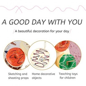 6 Pièces Squishy Donut, ZoneYan Squeeze Toys Donut, Squishies Slow Rising, Anti Stress Squishy Kawaii, 6 Couleurs Jouet Squis