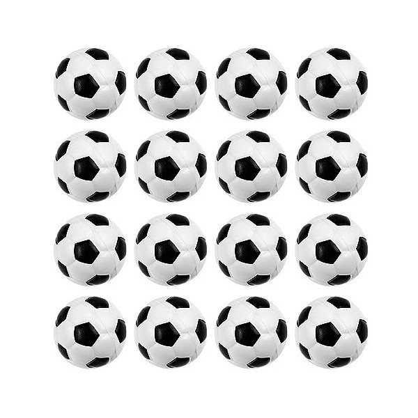 Gobesty 16pcs Mini Ballon Football, 5cm Soft Ballons de Foot Balle de Sport Anti-Stress Balles de Sport en Mousse pour Enfant