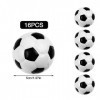 Gobesty 16pcs Mini Ballon Football, 5cm Soft Ballons de Foot Balle de Sport Anti-Stress Balles de Sport en Mousse pour Enfant