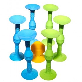 ECBANLI Jeu de Lancer de fléchettes Sucker, Jouets sensoriels Anti-Stress en Silicone Souple, Jeu intérieur et extérieur sûr 