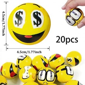 Boule de Stress,20Pcs Balles Jouets Décompression,Balle Anti-Stress,Sensoriel Créatif Balle,Jouet de Stress ​Compressible ​Ba