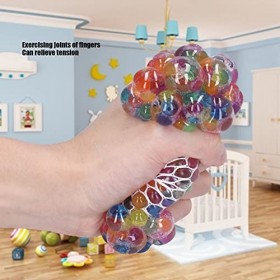 Balle de Raisin Anti-Stress, Jouets de Balle en Maille de Raisin, Balle de Pression pour soulager lanxiété, Outil calmant, H