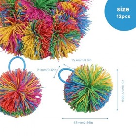SPRHR Balle Anti Stress Enfant, 12 Pièces Balle Silicone Colorée, Boule Antistress, Balle Sensorielle, Décompresser, pour Air