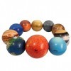 ikasus Balle Anti-Stress du système Solaire,9 pièces Jouet de Balle de planète différente,Jouets éducatifs pour soulager Le S