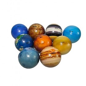 ikasus Balle Anti-Stress du système Solaire,9 pièces Jouet de Balle de planète différente,Jouets éducatifs pour soulager Le S