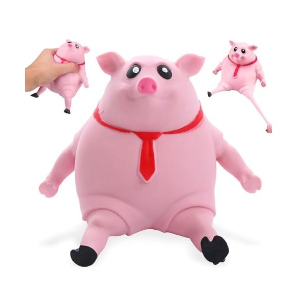 Anti-Stress Cochon Jouet, Cochon Jouets à Presser, Rose Mignon Pig Squeeze Toy, Piggy Splash Toy, Anti-Stress Squeeze Toy, Jo