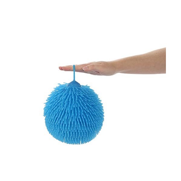Toi-Toys Puffer Balles à Picots Bleu - Fidget Toys Anti-Stress Jouets Balles pour Enfants Ballon Élastique Boules à Pointes à