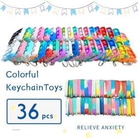 Yeefunjoy 36 Pièces Nouveau Populaire Mini Décompression du Bout des Doigts Anti-Stress pour Autisme, Jouet de Jouet Bulle Po