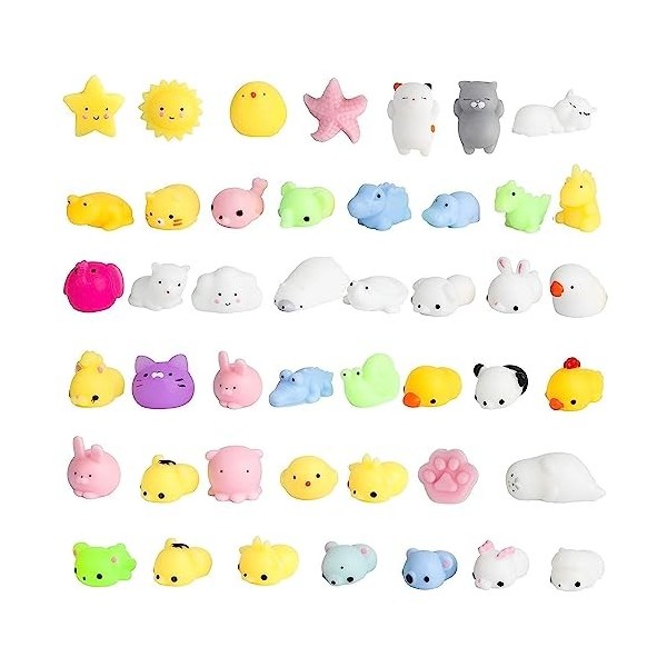 Squeeze Toys Squishy, 30psc Squishies Jouet Animaux, Anti-Stress Mo