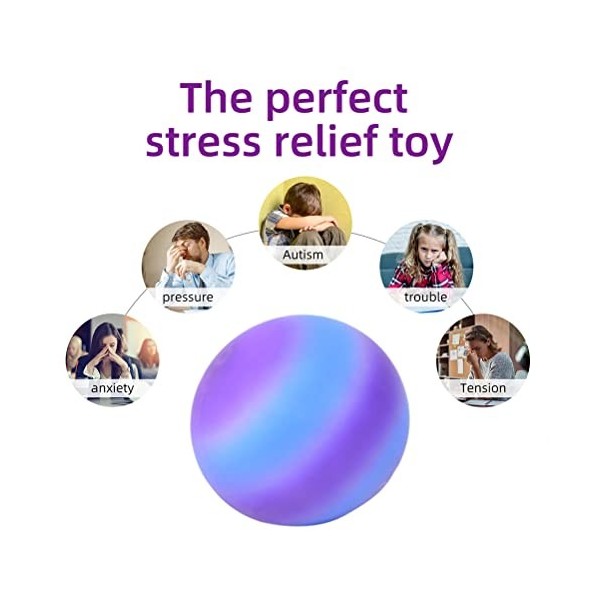 J-ouuo Balles anti-stress pour adultes et enfants, jouets sensoriel