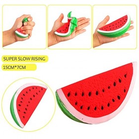 ZhengYue Jouets Spongieux Mignon Kawaii Doux Squishy Simulation Café Watermelon Popcorn Jouet Slow Rising pour Enfants Adulte