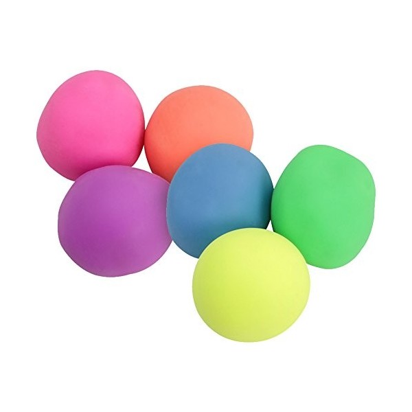 COM-FOUR® 6X Balle Anti-Stress pour réduire Le Stress - Balle Anti-Stress en différentes Couleurs - Ø 5,5 cm