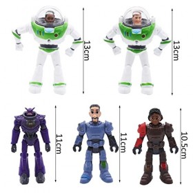 Buzz Lightyear Figure simyron 5 pièces Toy Story Buzz Lightyear Figurines daction 10,5-13 cm Lightyear PVC Collection Modèle