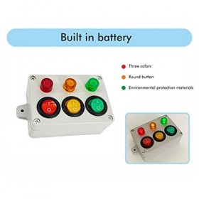 WINBST Busy Board Jouet Montessori, interrupteur tricolore pour soulager le stress, aide à déballer les besoins spéciaux pour