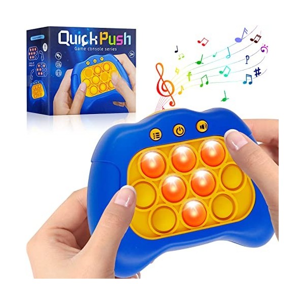 Pop It Game Machine,Pop It Electronique,Quick Push Bubbles Game,Console de Jeu Quick Push Bubbles,Jeu Pop Portable, Bubble Br