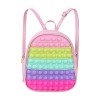 Ainiv Pop Its Sac à Dos, Sac à Bulles 2 en 1, Sac à Jouets Sensoriels Fidget en Silicone, Sac à Main Créatif Poppet Fidget, J