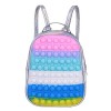 Ainiv Pop Its Sac à Dos, Sac à Bulles 2 en 1, Sac à Jouets Sensoriels Fidget en Silicone, Sac à Main Créatif Poppet Fidget, J