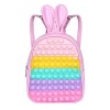 Ainiv Pop Its Sac à Dos, Sac à Bulles 2 en 1, Sac à Jouets Sensoriels Fidget en Silicone, Sac à Main Créatif Poppet Fidget, J